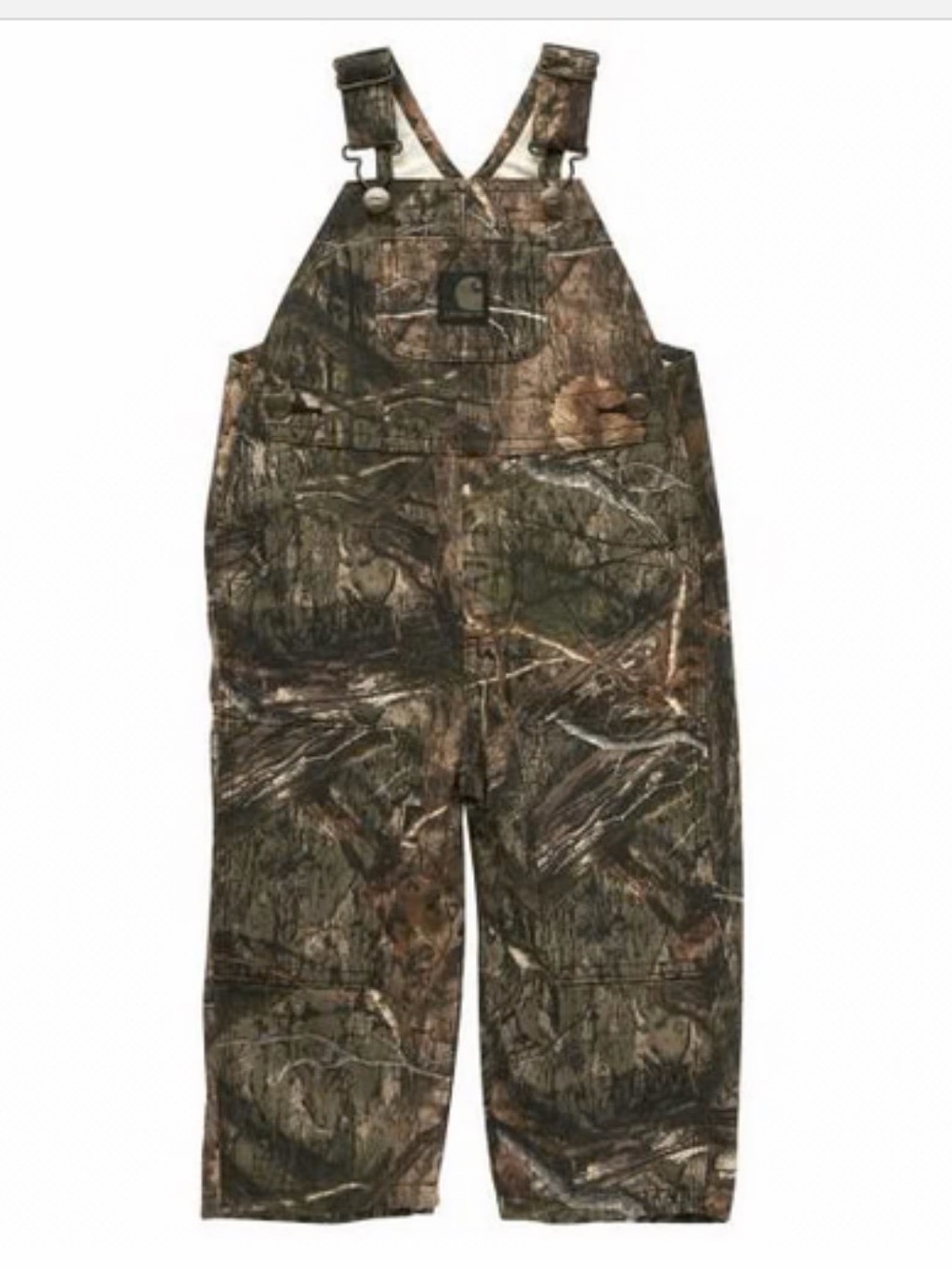 Carhartt Camo Children's Overalls - Realtree-Style Green/Brown
